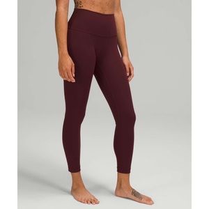 LuluLemon Merlot Wunder Under 25” Luxtreme Leggings size 12